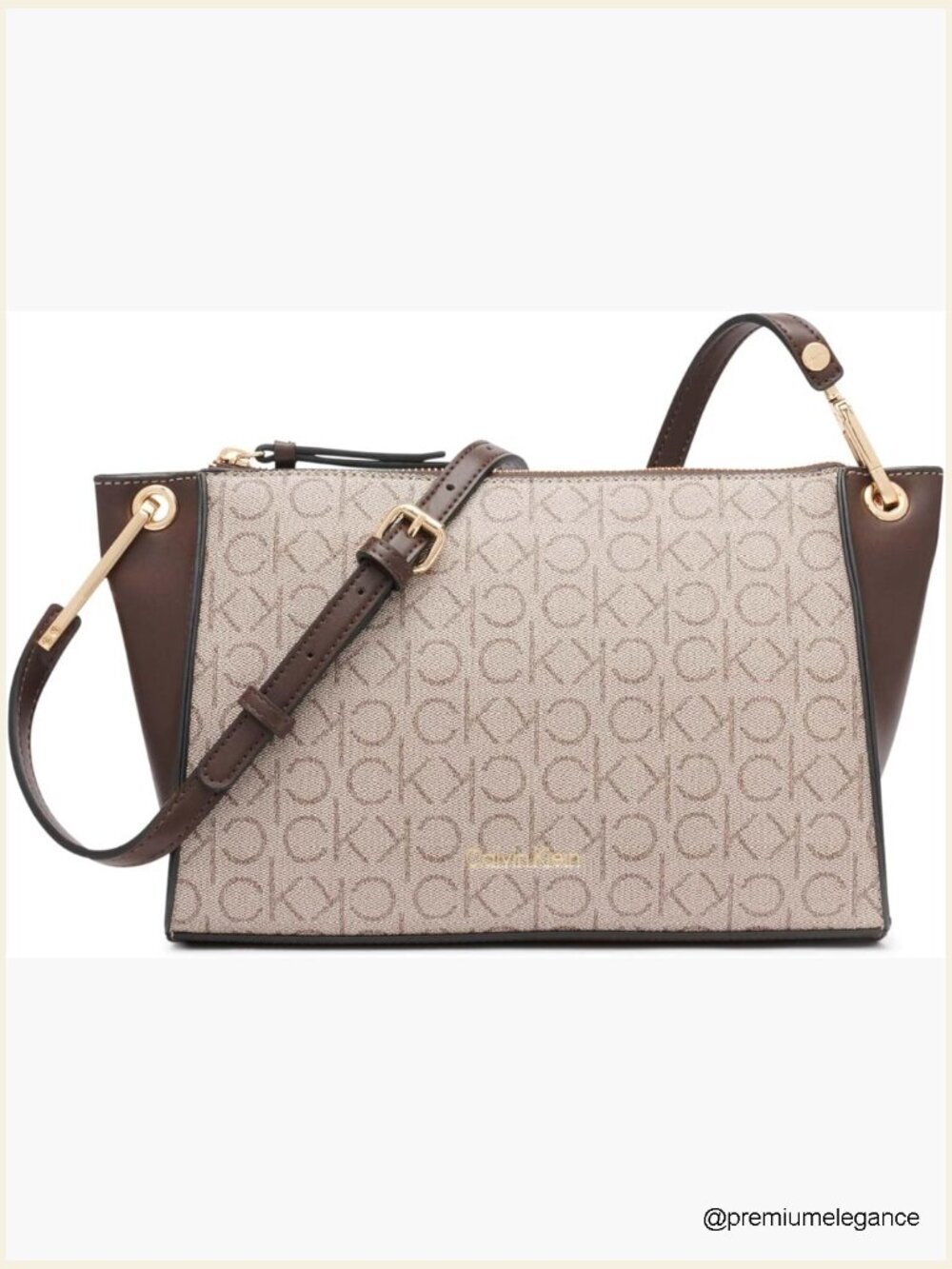 Faux Leather Crossbody Bag with Adjustable Strap